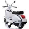 Best Ride on Cars Vespa Scooter 12V - White - 3 of 4
