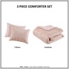 3 Pcs Comforter Set, Modern Bedding Set, Microfiber Bed Comforter - 4 of 4