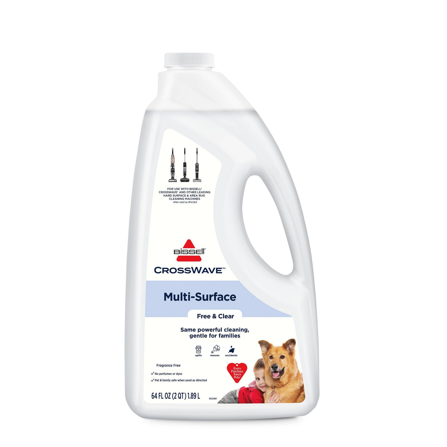 BISSELL Free & Clear New Family Mess Rescue Multi-Surface Formula - 64oz