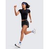 FIONECA High Waisted Running Shorts for Women 2.5" - Mesh Liner Quick Dry for Sport Athletic Workout with Zipper Pocket - 3 of 4