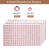 Unique Bargains Acrylic Self-Adhesive Craft Decorative 4 Sheets Rhinestone Stickers - 2 of 4