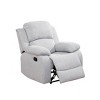 MAYEERTY Recliner Chair, Wear-Resistant Breathable Fabric Reclining Chair with Adjustable Backrest for Living Room, Grey - 2 of 4