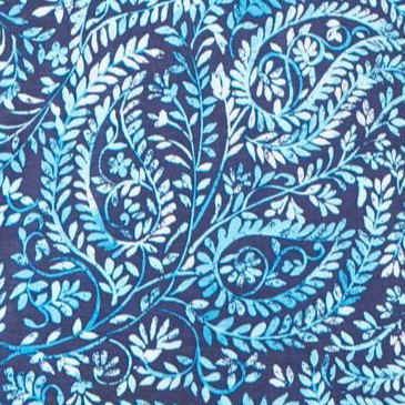 navy foliage paisley