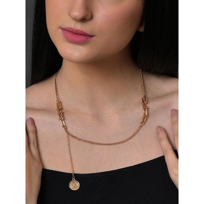 SOHI Women's Gold Link Chain Necklace