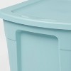18gal Storage Tote Pewter Aqua - Brightroom™ - 3 of 3