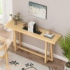 FURNIinspire Console Tables Stylish Rectangular Entryway Table, Living Room Sofa Table Narrow Console Table for Entryway, Brown, 15.04"*59.84"*31.5" - 2 of 4