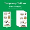 Big Dot of Happiness Happy Birthday Gold Temporary Tattoos for Adults, Birthday Party Favors, Night Out Accessory, Black and Gold Party Supplies, 12 - 4 of 4