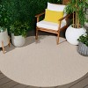 Terrace TER810 Power Loomed UV Resistant Stain Resistant Non-Shedding Indoor/Outdoor Rugs - Safavieh - 2 of 4