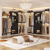 Aheaplus Closet Organizer with Drawer, Closet System with Mirror and Hanging Rod - 3 of 4