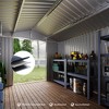 8 x 10 Ft Outdoor Storage Shed, Metal Garden Shed with Updated Frame Structure, Tool Sheds with Lockable Doors,Bike Storage Shed for Backyard Garden - 4 of 4