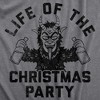 Mens Life Of The Christmas Party T Shirt Funny Xmas Evil Krampus Partying Joke Tee For Guys - Crazy Dog Men's T Shirt - 2 of 4