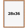 PosterPalooza | Classic Brown Picture Frame - UV Acrylic, Foam Board Backing, Hanging Hardware - 2 of 4