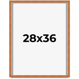 PosterPalooza | Modernist Brown Picture Frame - UV Acrylic, Foam Board Backing, Hanging Hardware - 1 of 4
