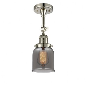 Bell - 1 Light Semi-Flush Mount In Industrial Style-13.5 Inches Tall and 5 Inches Wide - 1 of 1