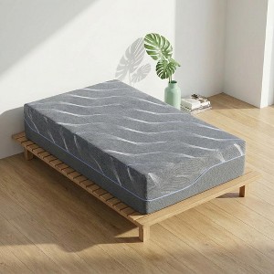 Dyonery 12-14 Inch Twin XL Size Memory Foam Mattress, Premium Firm Cooling Gel Green Tea Bed, Fiberglass-Free Removable Cover, Breathable & Support - 1 of 4