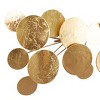 Metal Plate Wall Decor Gold - CosmoLiving by Cosmopolitan: Contemporary Iron Art, 31"x60.5" - 2 of 4