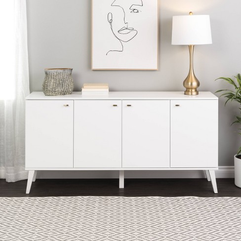 White mid deals century modern sideboard