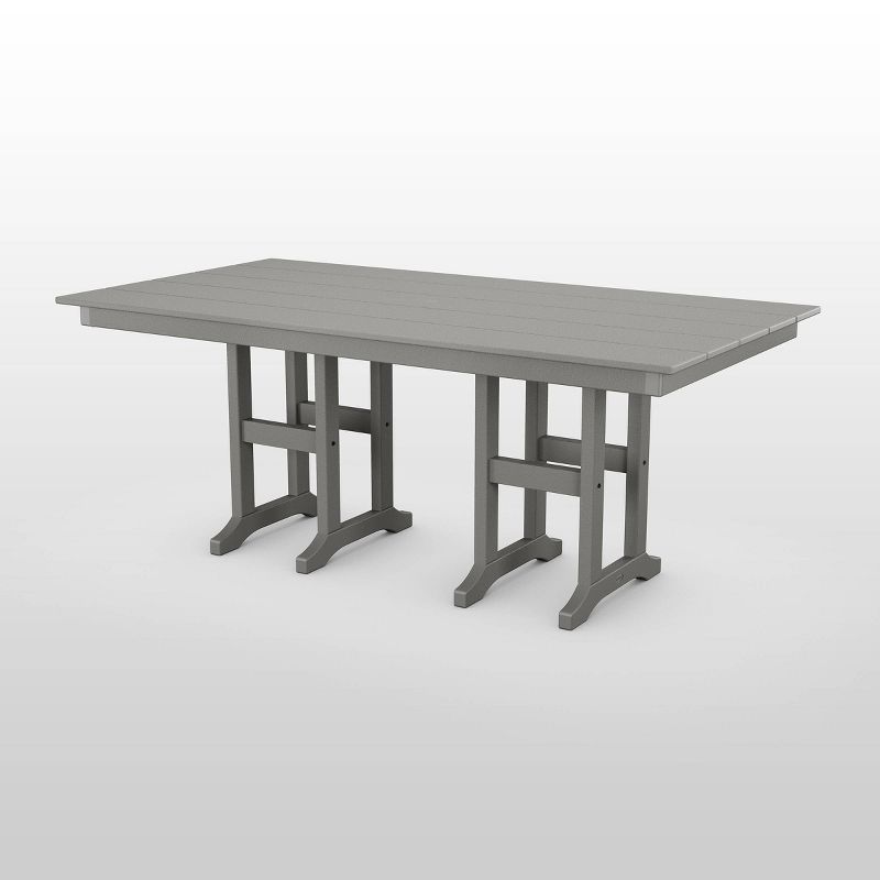 POLYWOOD 37" x 72" Rectangle Farmhouse Outdoor Dining Table, 1 of 5
