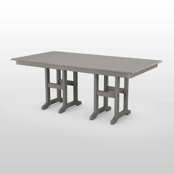POLYWOOD 37" x 72" Rectangle Farmhouse Outdoor Dining Table
