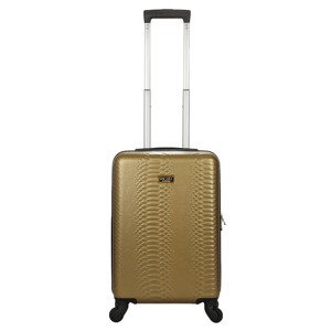 Rachel Roy 20 Gold Snakeskin Hard Cover Carry-On Luggage - 1 of 4