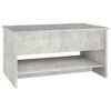 vidaXL Modern Coffee Table - Concrete Gray, Engineered Wood, Rectangular, Easy Assembly, Sturdy Design, Stylish Living Room Furniture - 4 of 4
