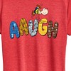 Women's - Peanuts - Aaugh Pattern Charlie Brown Short Sleeve Graphic T-Shirt - 2 of 4