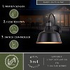 VAXCEL Cody Dark Bronze Motion Sensor Dusk to Dawn Outdoor Wall Light Farmhouse Metal Shade - 2 of 4
