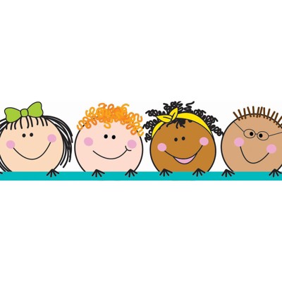 Creative Teaching Press Stick Kids EZ Border, 48 Feet (Pack of 6)