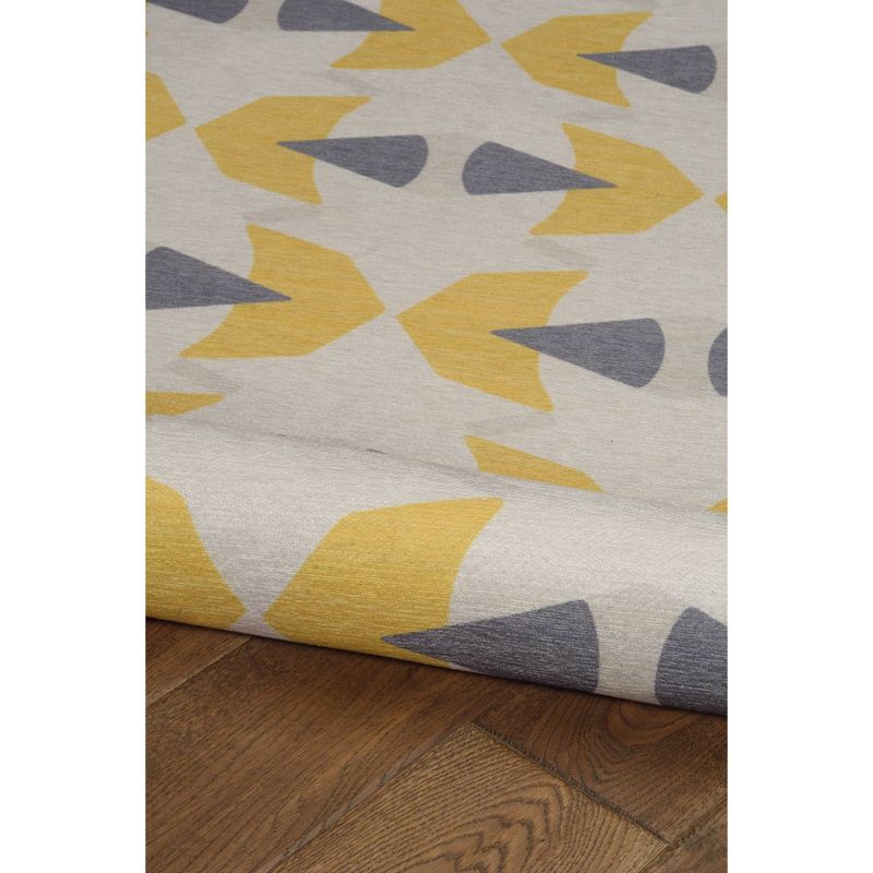 Havers Washable Outdoor Rug Ivory/Yellow - Linon, 6 of 10