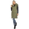 Women's Diamond Quilted Hooded Puffer Vest - White Mark - 2 of 4