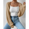 Women's Long Sleeve Cardigan Sweater - Lightweight Open Front Knit Cover Up - 3 of 4