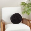 Saro Lifestyle Fleece Fantasy Sheepskin Ball Poly Filled Throw Pillow - 2 of 2