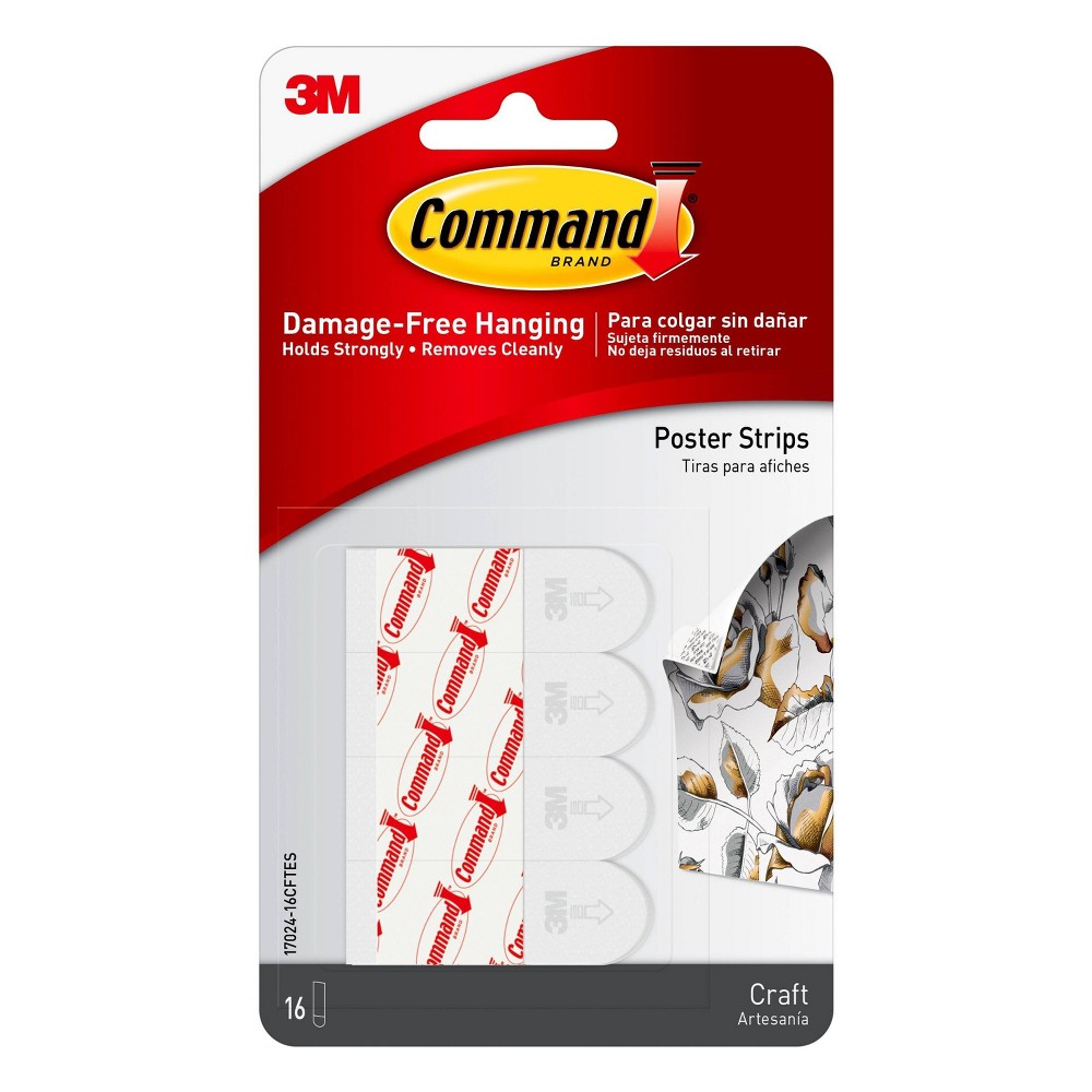 Command 16ct Craft Poster Strips pack 6