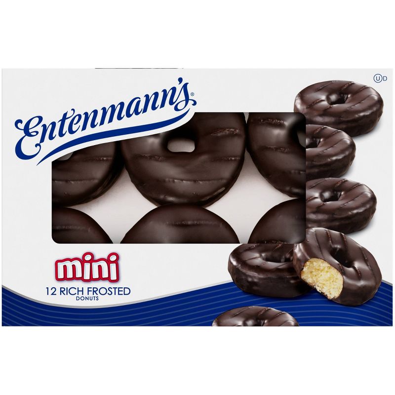 Entenmann&#39;s Frosted Mini Chocolate Donuts - 14oz, 4 of 7