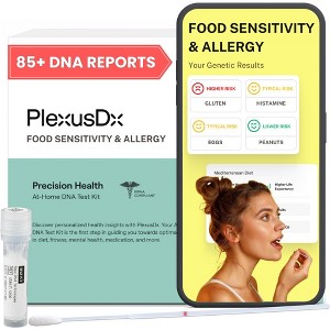 PlexusDx Food Sensitivity & Allergy Genetic Test | At-Home DNA Test Kit | CLIA Lab | Health Test | 85+ Reports - 1 of 4
