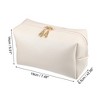 Unique Bargains Women PU Leather Waterproof Cosmetic Case Makeup Bag L Size 1 Pc - 4 of 4