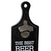Wood Sign Beer Bottle Opener 2 Storage Slot Wall Decor Set of 2 - Olivia & May - 3 of 4