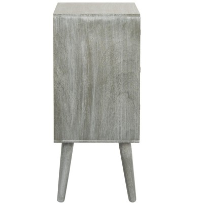 Pomona Slate Grey 3-Drawer Transitional Accent Table