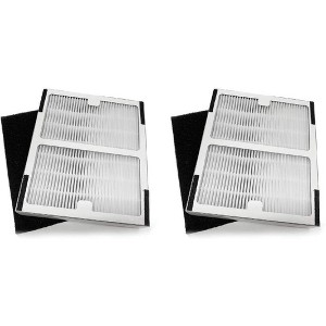 Nispira IAF-H-100A True HEPA Carbon Filter Set for Idylis A Air Purifier Filtrete FAP-C01-A, AC-2119 IAP-10-100 IAP-10-150 IAPC-40-140. 2 Sets - 1 of 3