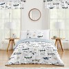 Sweet Jojo Designs Twin Comforter Bedding Set Airplane Green and Blue 2pc - 2 of 4