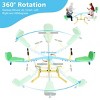 INFURNIC Baby Activity Gyms Children's Seesaw 360 Degree Rotation with Backrest for Playground Fun, Multicolor, 104"*36"*28" - 3 of 4
