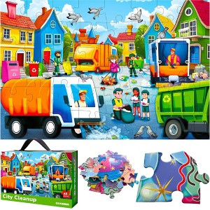 QUOKKA 48 Pieces Giant Floor Puzzles for Kids Ages 3 4 5 Years Old - 2x 3Feet - 1 of 4