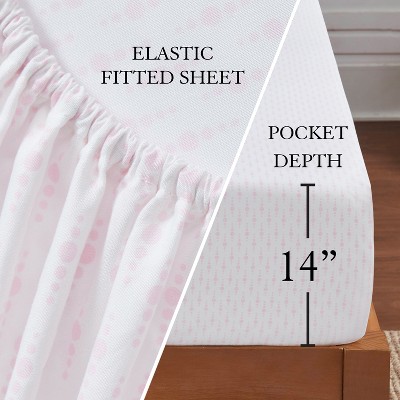 Jessica Simpson Phoebe Pink Floral Queen 8-Piece Reversible Bed in a Bag — фото 3