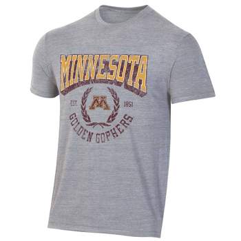 NCAA Minnesota Golden Gophers Men's Gray Triblend T-Shirt