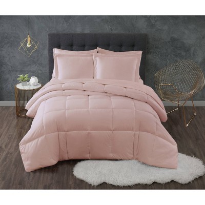 Twin/Twin XL 2pc Antimirobial Down Alternative Comforter Set Blush - Truly Calm