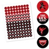 Big Dot of Happiness Karate Master - Martial Arts Birthday Party Round Candy Sticker Favors - Labels Fits Chocolate Candy (1 sheet of 108) - 2 of 4