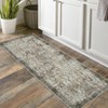 Washable Runner Rugs 2x6 for Hallway ¨C Non-Slip Abstract Carpet, Soft Kitchen Entryway Rug, Low Pile Indoor Modern Rug for Bedroom, Camel - 2 of 4