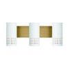 Capital Lighting Dash 3 - Light Vanity in  Aged Brass/White - 2 of 4