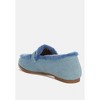 Nivena Fur Detail Denim Loafers Women - 3 of 4