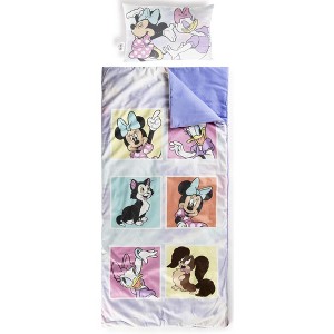 Jay Franco Kids Minnie Mouse 2 Piece Set Indoor Sleeping Bag for School and Sleepovers - 1 of 4